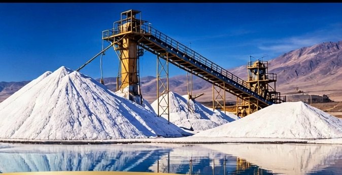 Acopio de sal industrial en Tarapacá